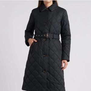 BARBOUR Cordelia Quilted Longline Belted jacket